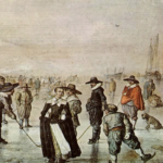 dutch painting of skating